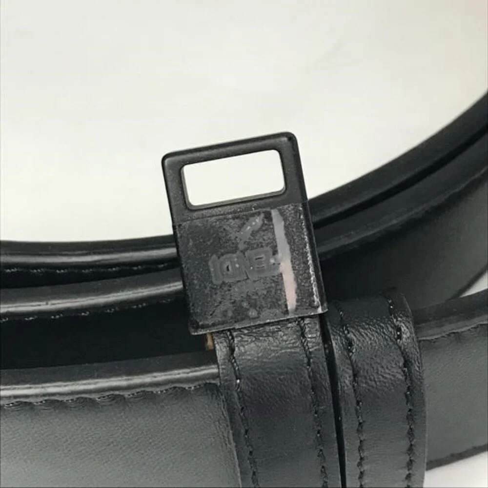 💯 - New Authentic Fendi Baguette FF Logo Buckle Leather Belt
